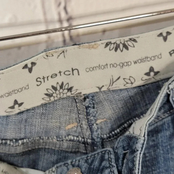 Riders by Lee Womens Boot Cut Jeans High Rise Stretch No Gap Denim Bootcut 14/34 - Picture 3 of 5